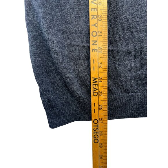 Pronto Uomo Mens  V-Neck Sweater Vest XL Dark Gray 100% Merino Wool Grandpacore - Picture 5 of 9